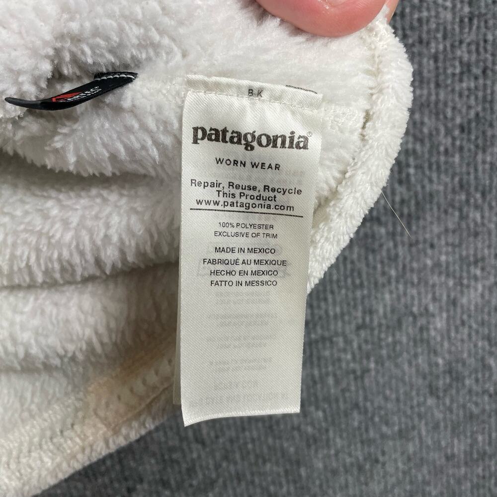 Patagonia Re-Tool Snap T Polartec Fleece Pullover Women's Medium White - Picture 10 of 13